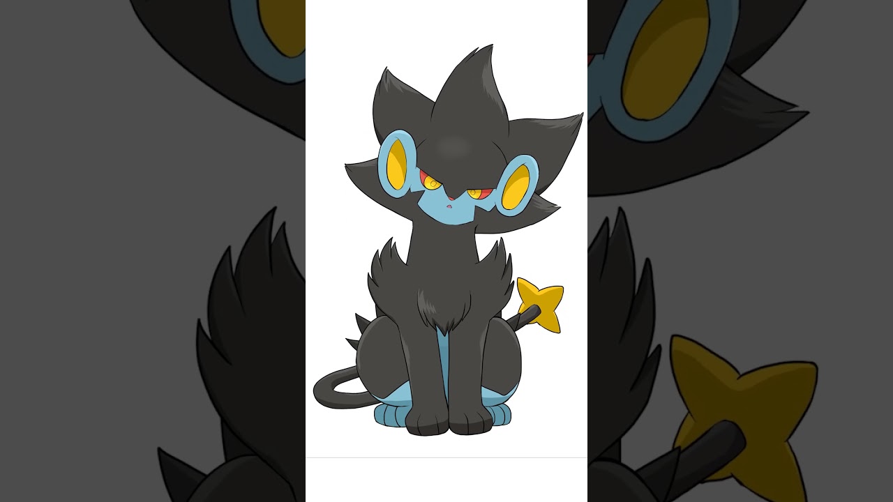 【ポケモン】レントラー、ほえる！  #shorts #描いてみた #アニメーション