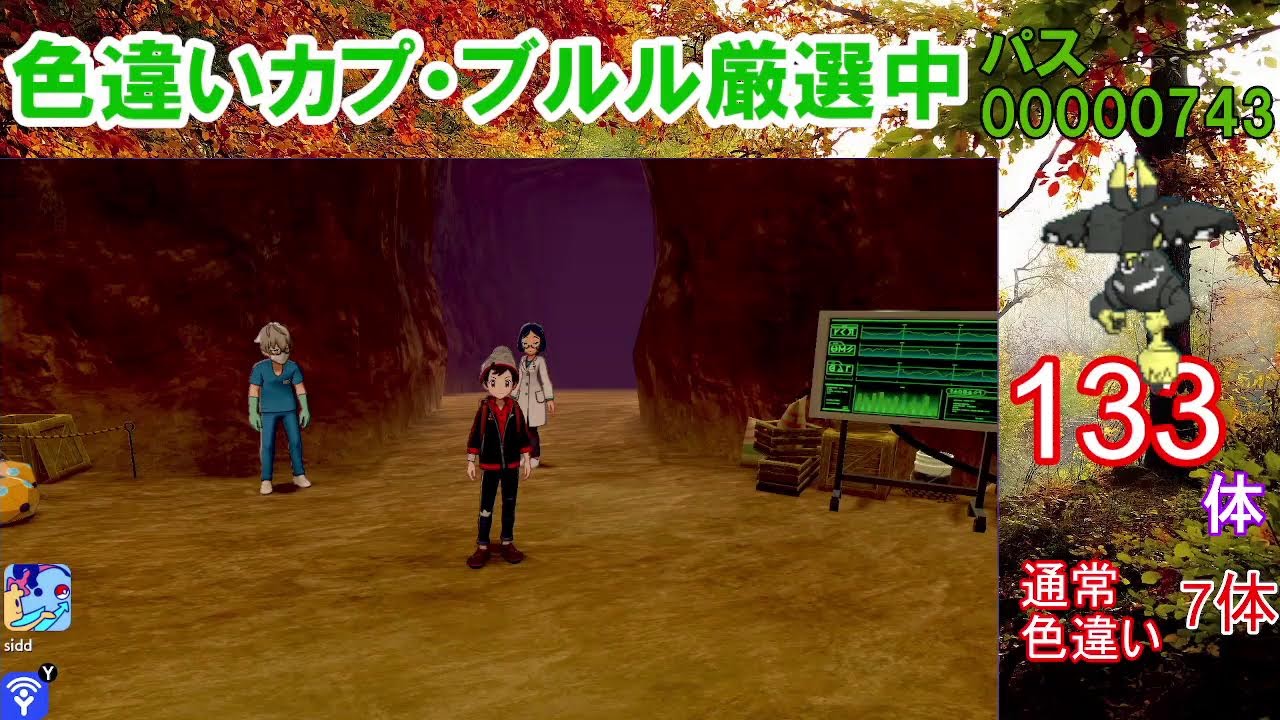 【ポケモン剣盾】カプ・ブルル色違い以外の色違いが出たら即配布！カプ・ブルル色厳選【ダイマックスアドベンチャー】