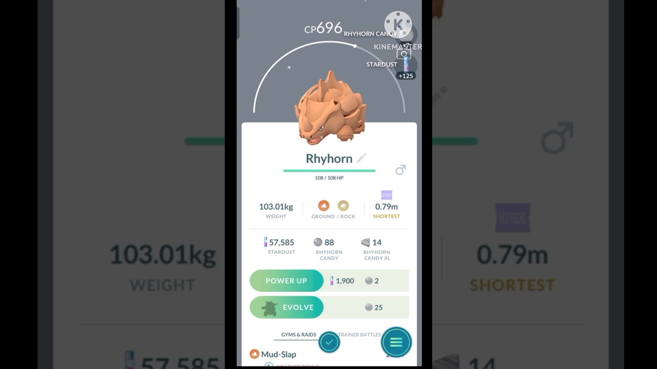 Getting Lucky With a star ✨ shiny Rhyhorn ✨ 😁|| #pokemon #pokemongo