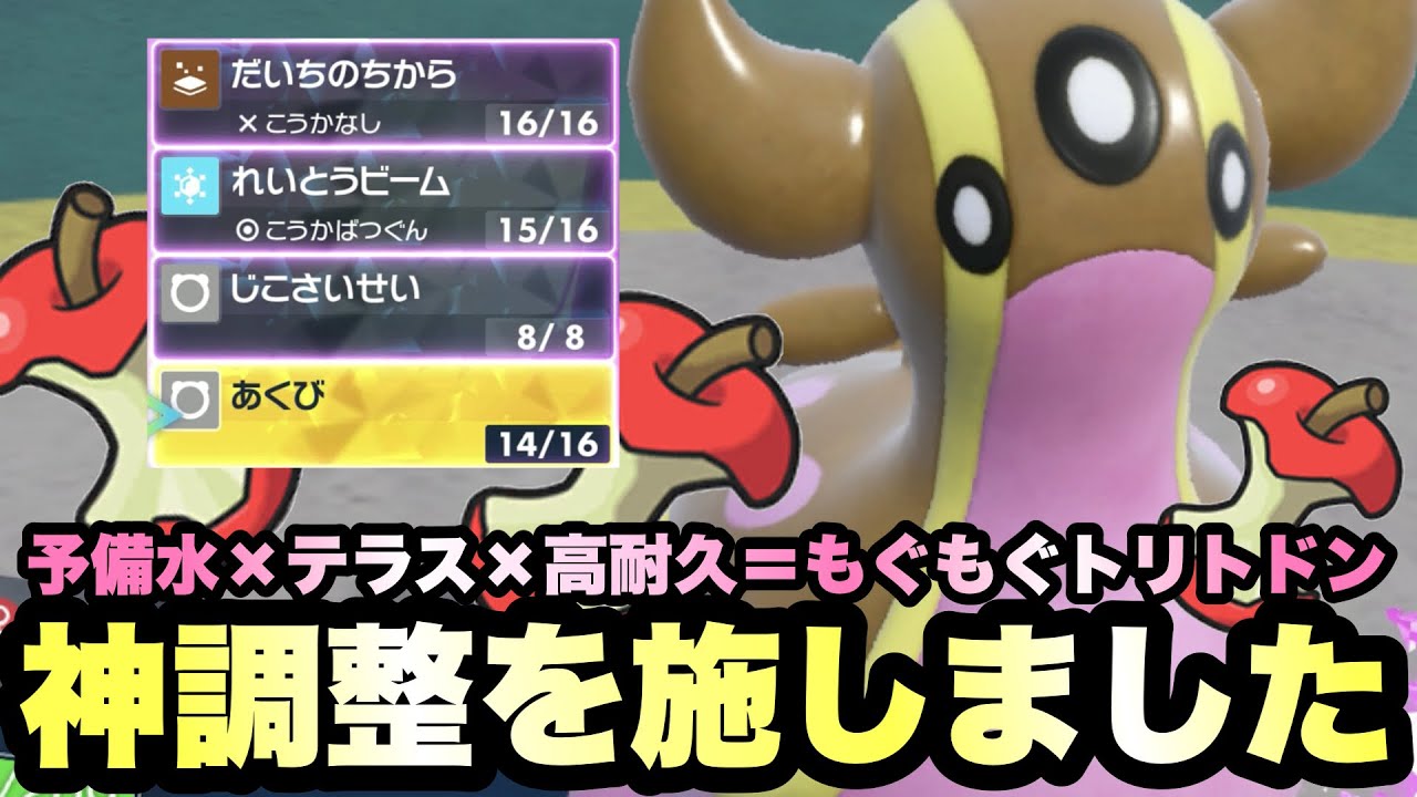 【 鳥吐丼 】流行を狩り尽くすHBD調整のフェアリーテラストリトドンめちゃくちゃ強いじゃねぇか！【 ポケモンsv 】