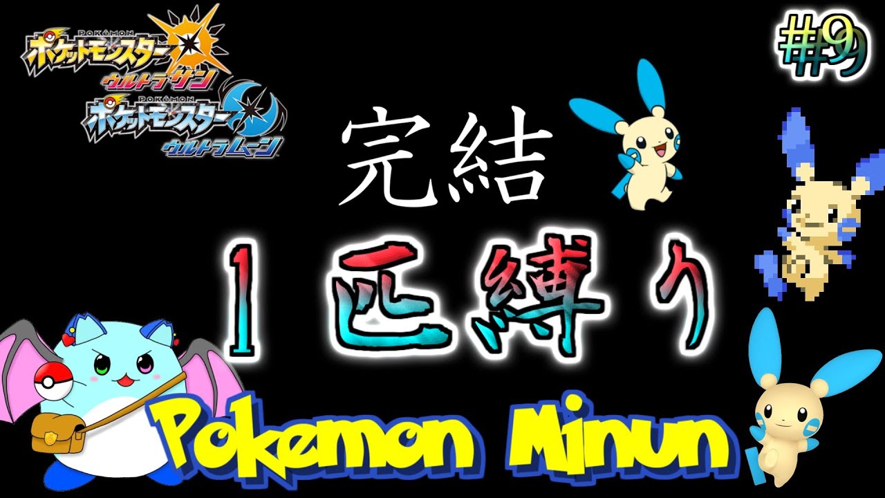 【ポケモンUSUM】マイナン一匹でチャンピオンになる Day9【LIVE】