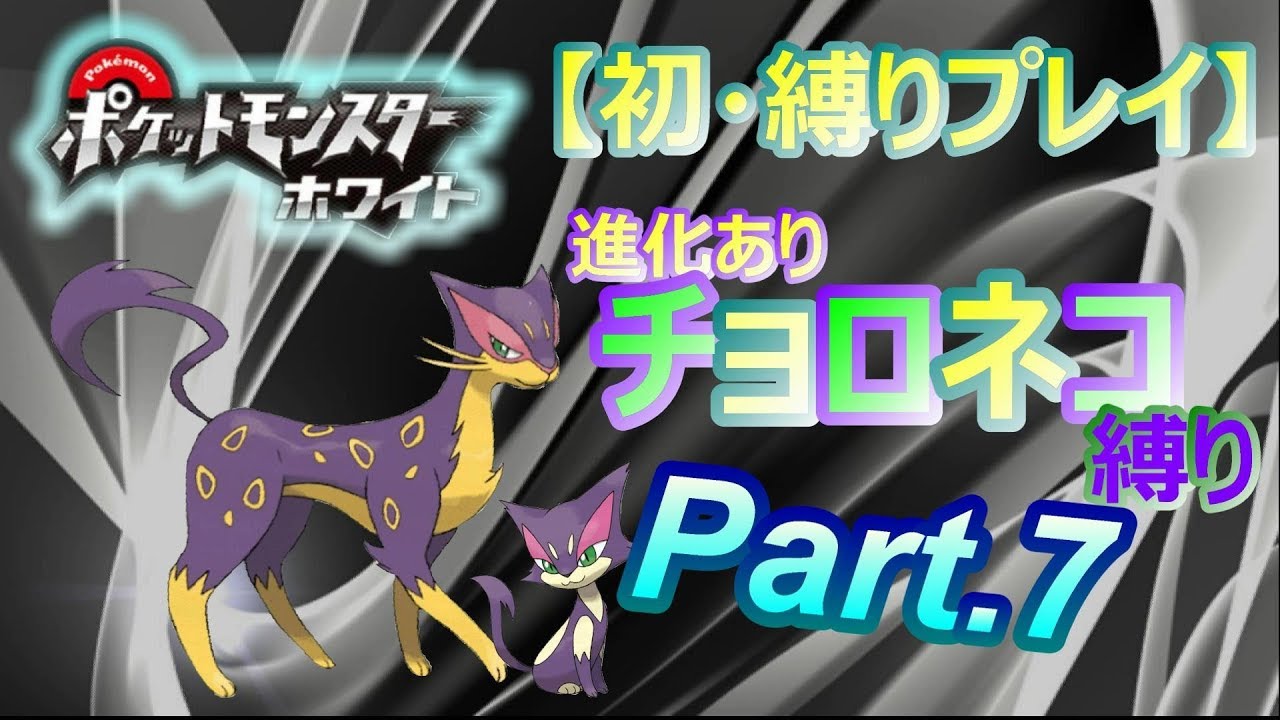 #7【初・縛りプレイ】レパルダス一匹でクリアを目指す【ポケットモンスターホワイト.pokemon.BW】実況プレイ