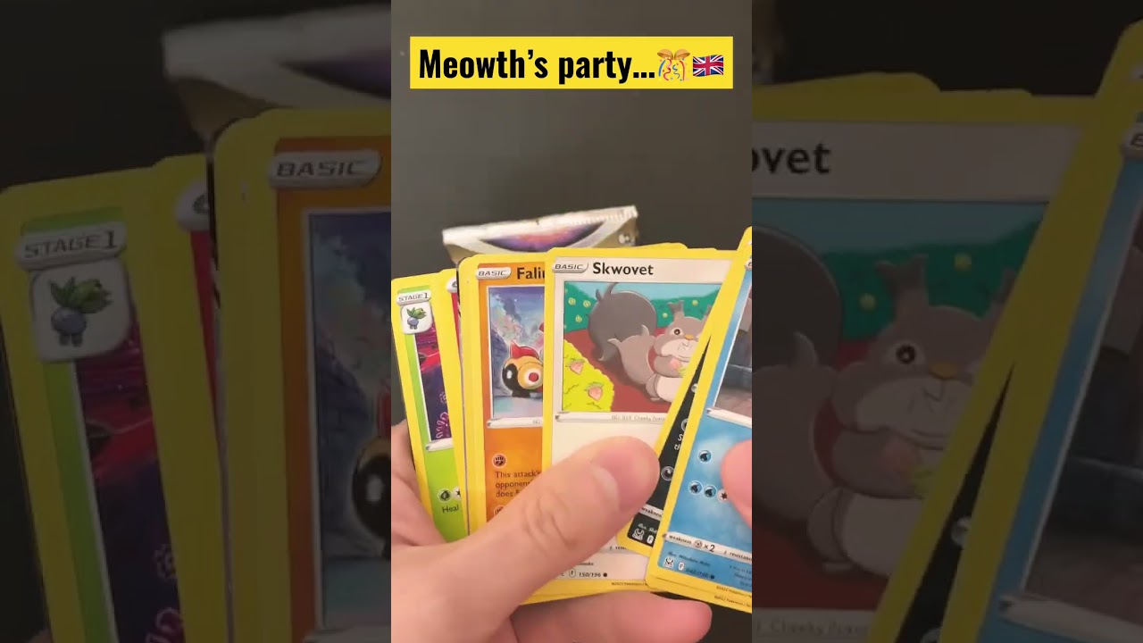 【ポケカ】声やばいニャースのパーティ英語に乗せて#meowth #ニャース #ニャースのパーティ　#pokemoncards #ポケモンカード