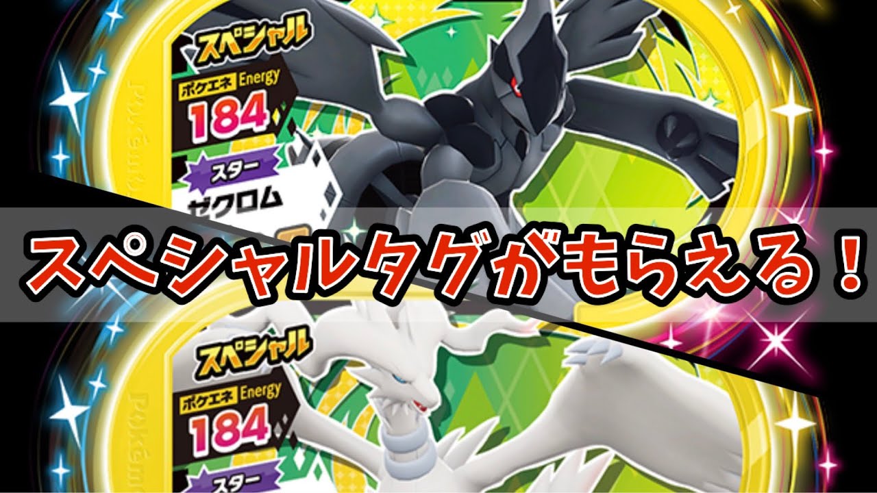 【ポケモンメザスタ】レシラムとゼクロムのスペシャルタグをゲットしよう‼︎