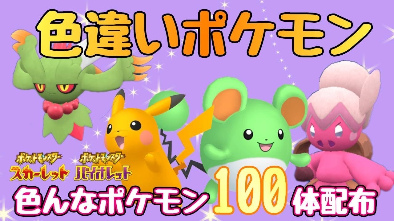 【ポケモンsv】ランダム色違い配布会！！！【初見さん歓迎！】
