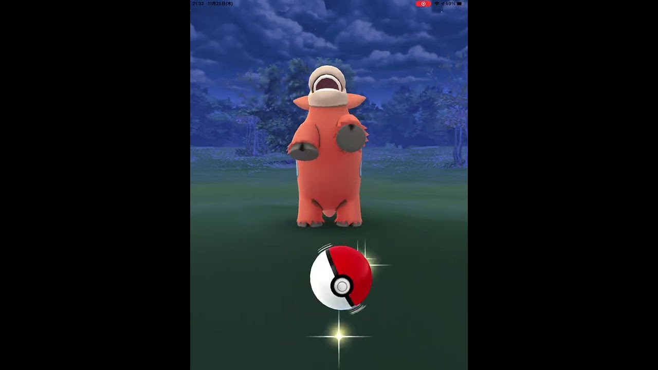 【ポケモンGO】初めて、野生のバクーダに遭遇！