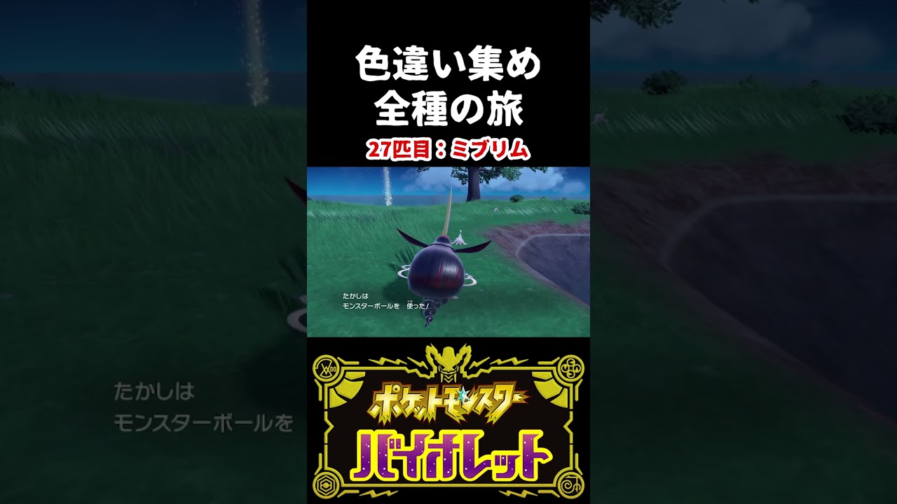 【色違い集めの旅】ミブリム編【ポケモンSV】