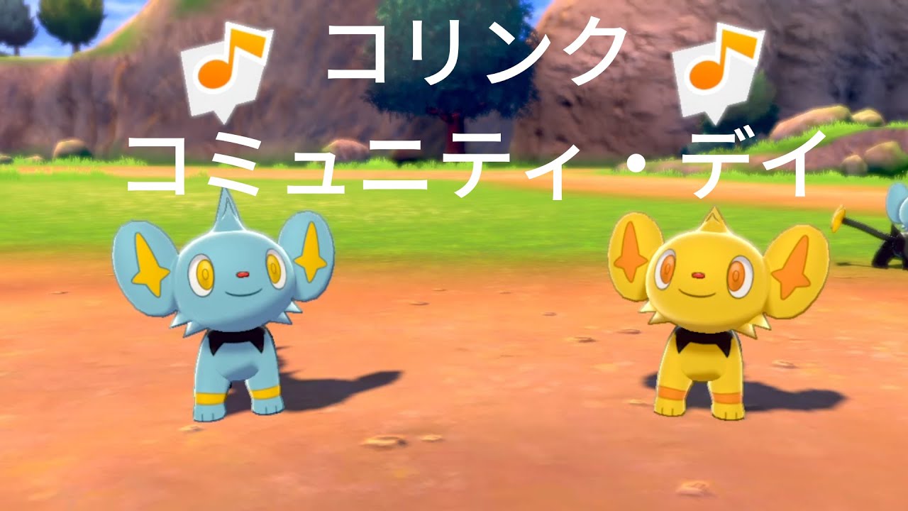コミュニティ･デイで捕まえたコリンクを早速剣盾に連れてきたよ（かわいい動きは13秒後!?）