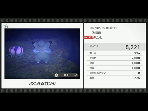 Newポケモンスナップ　★1ピッピ【5221】