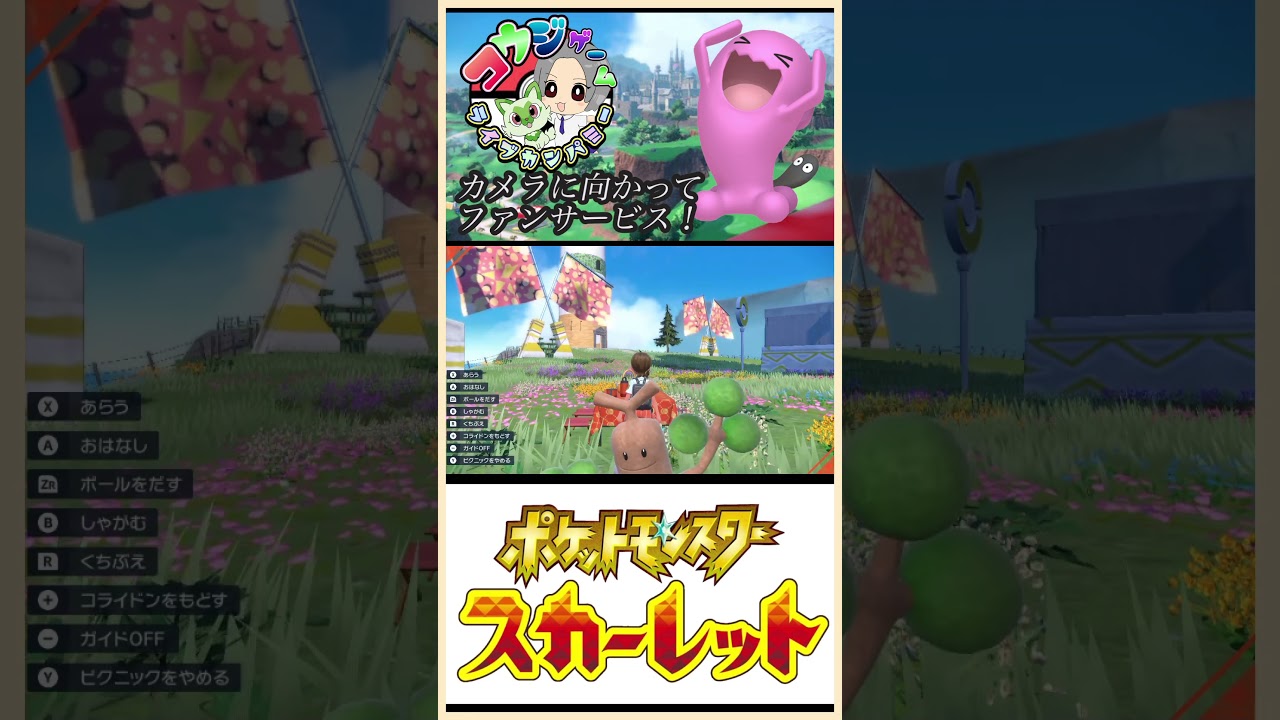 カメラにアピールするウソッキー ポケモンsv