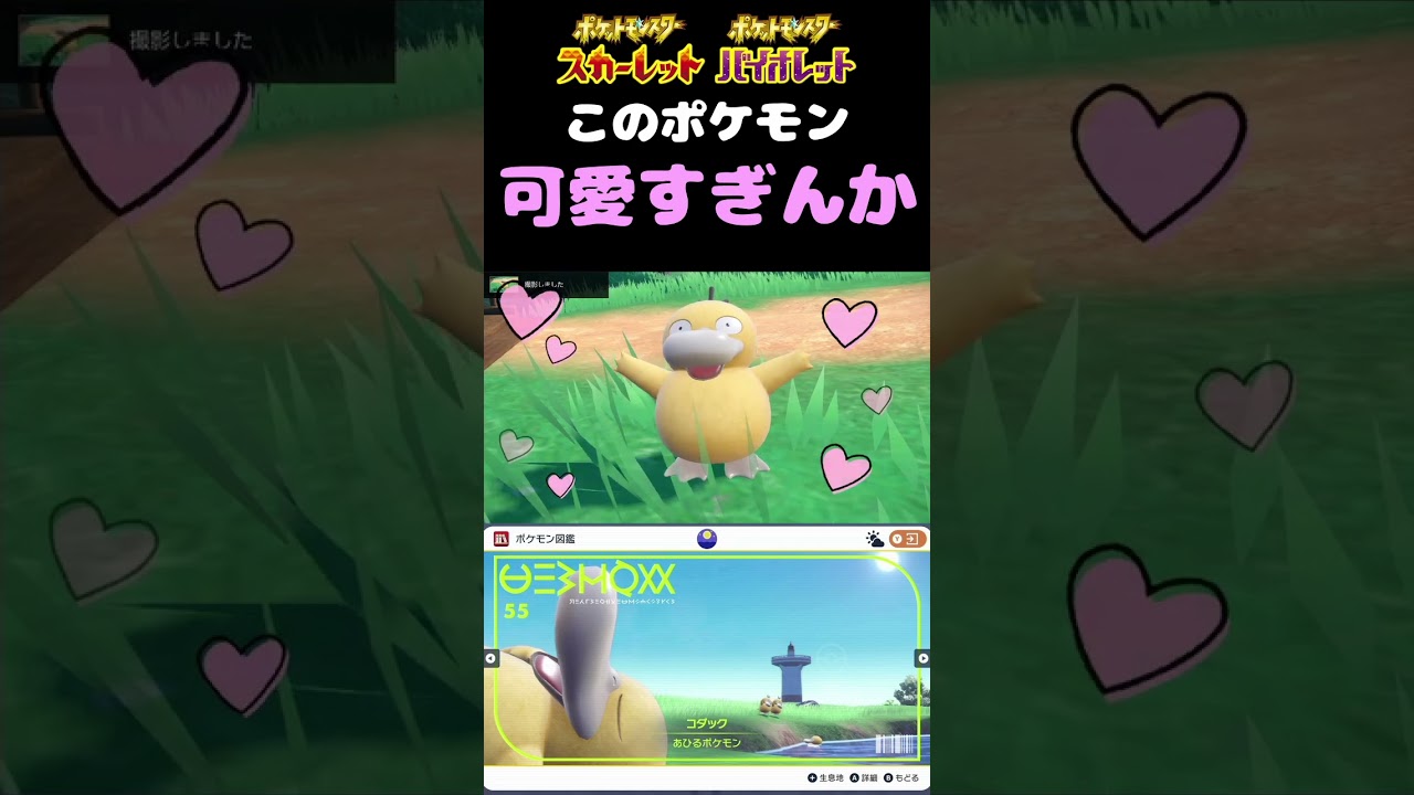 【毎日投稿】コダックってなんでこんなに可愛いんだ！！【ポケモンSV】【ゲーム実況・切り抜き】【ポケットモンスタースカーレット/バイオレット】　#Shorts