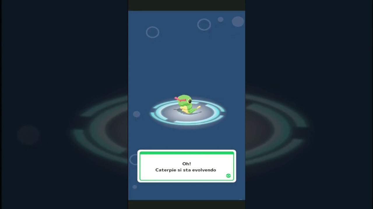 What? Caterpie is evolving in Metapod! #pokemonshorts #shorts #youtubeshorts