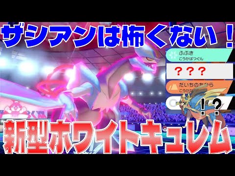 【対戦＆考察】新型ホワイトキュレムでザシアンを返り討ち！【ポケモン剣盾/ダブルバトル】