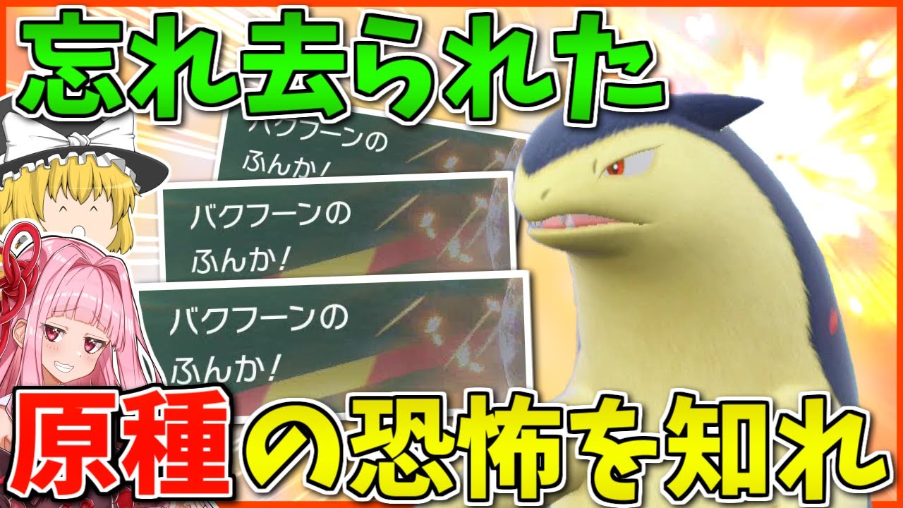 「ふんかしかやる事ない」と噂される原種バクフーン、それだけで充分強いんだからいいよなぁ！？【ポケモンSV】【ボイスロイド+ゆっくり実況】