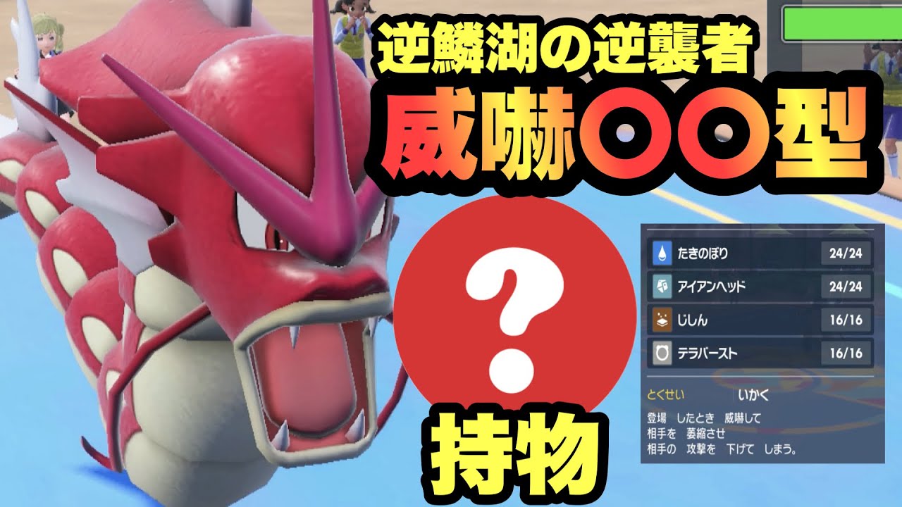 【 超火力 】これやばい！まさかの"採用率1.7%の持物"を持ったギャラドスの火力がエグくて止まらねぇぞ！【 ポケモンsv 】