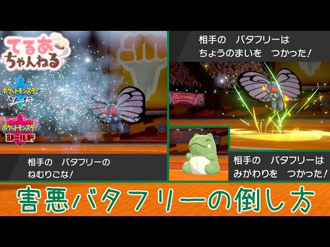 【ポケモン剣盾】わたしはこうやってバタフリーを倒しました