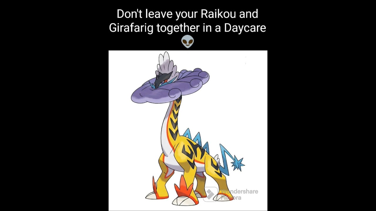 Don't leave your Raikou and Girafarig together in a Daycare 👽 #pokemon #shorts