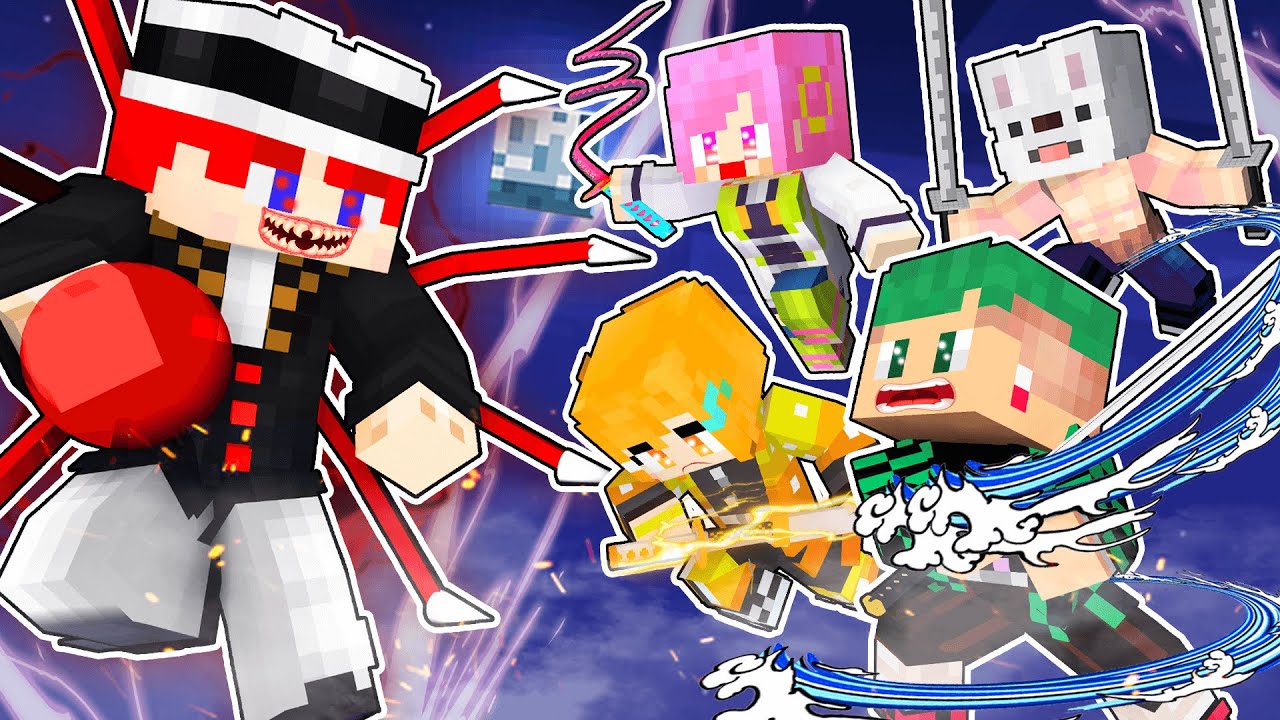 鬼滅の刃の世界でトモダチと最強の鬼「無惨」を倒すマインクラフト✨👹『鬼滅の刃鬼ごっこ 刀鍛冶の里編』【まいくら・Minecraft】よろずや