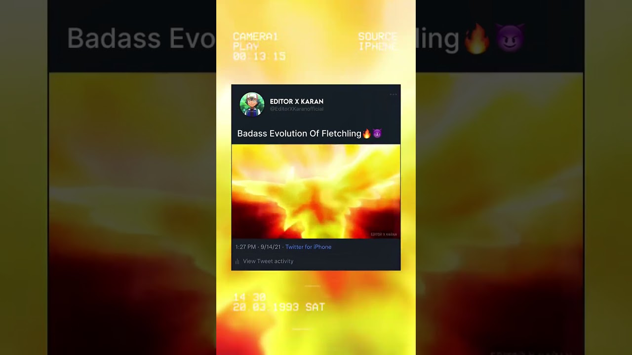 Badass Evolution Of Fletchling🔥😈 |#shorts#viral#trending#pokemon#pokemonedit