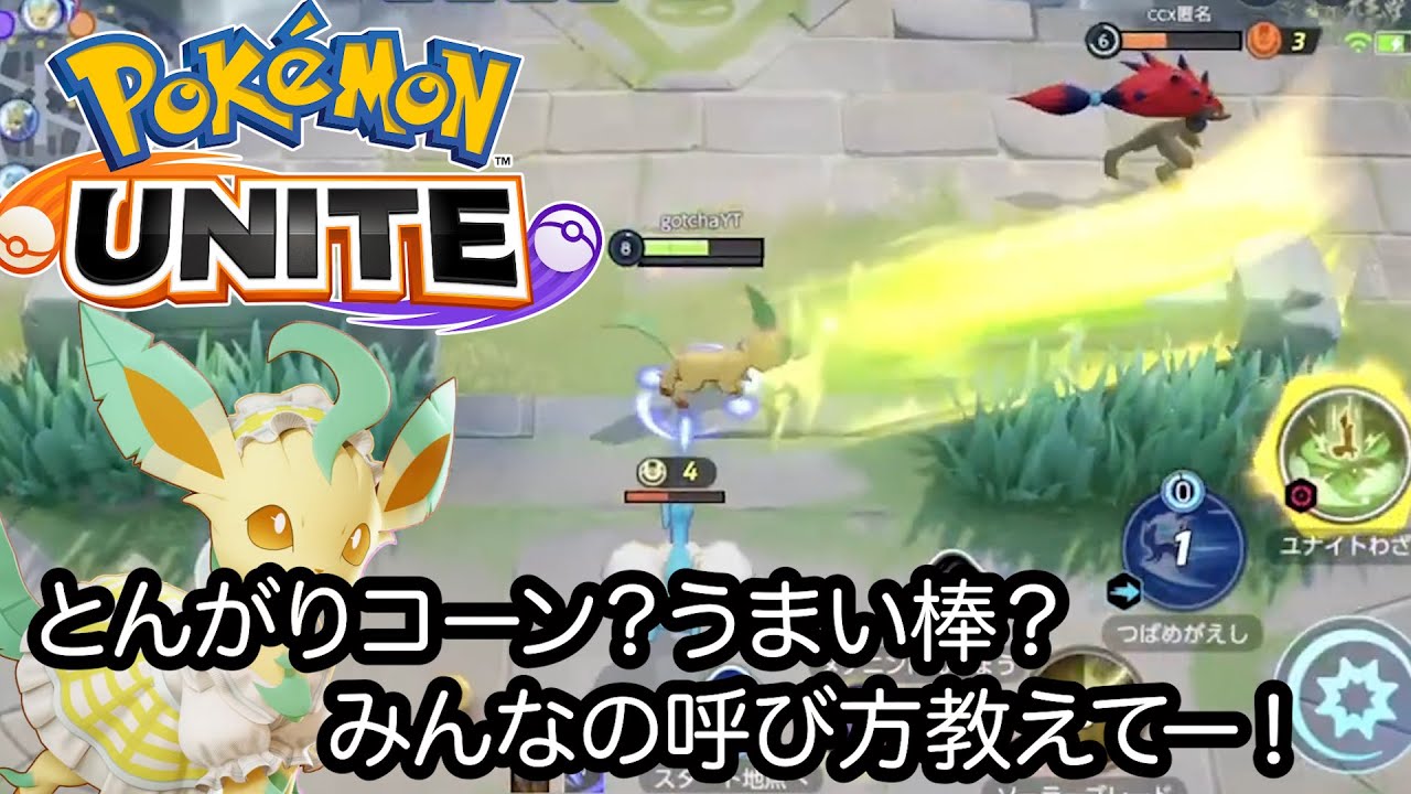 【ポケモンユナイト】一般人がリーフィアのソーラーブレードでアサシンを倒す動画。ソラブレのことをみんな何て呼んでる？？