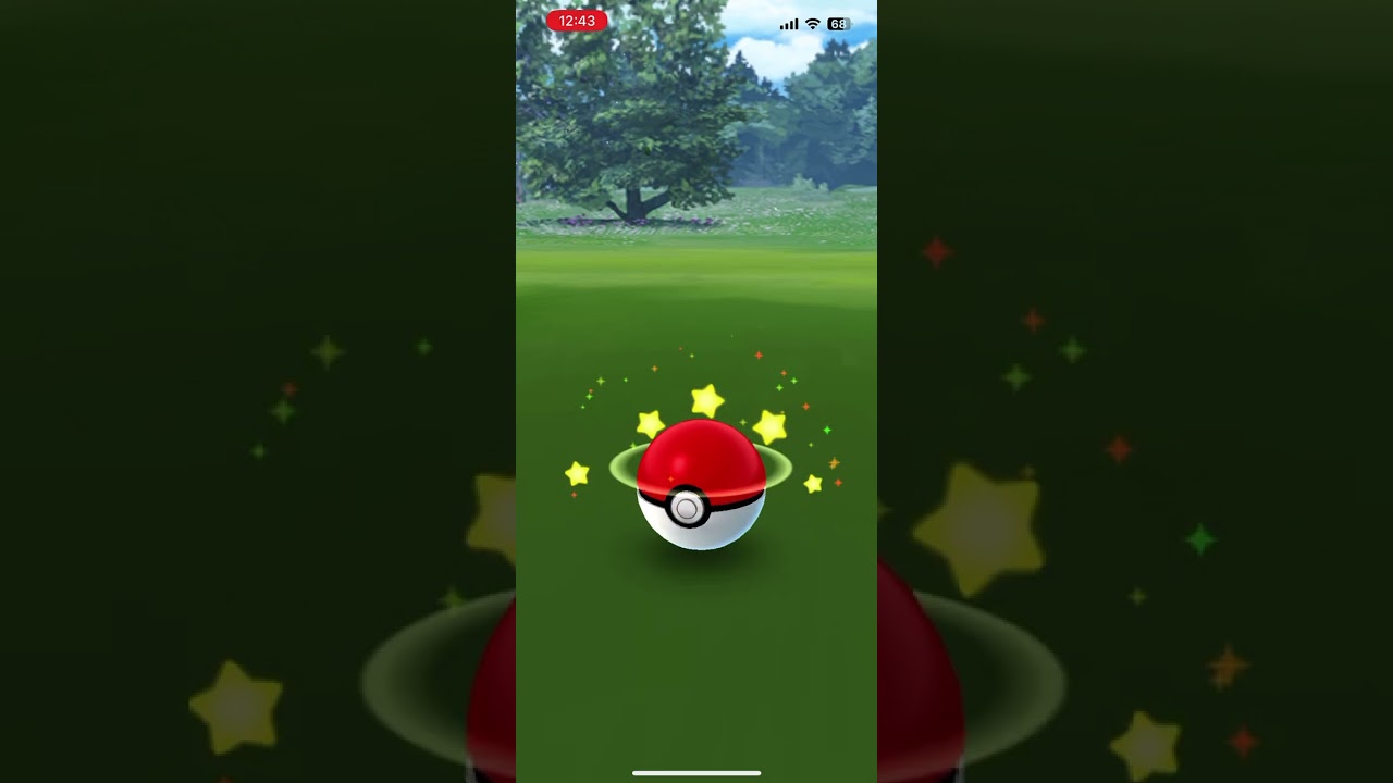 Pokemon Go トリミアン捕獲にカーブボールを使う練習　1発目