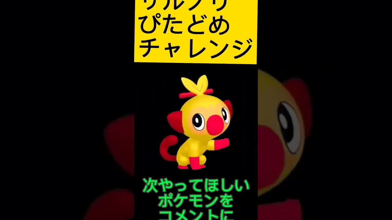 ポケモンぴたどめチャレンジ！サルノリ編！視聴者リクエスト