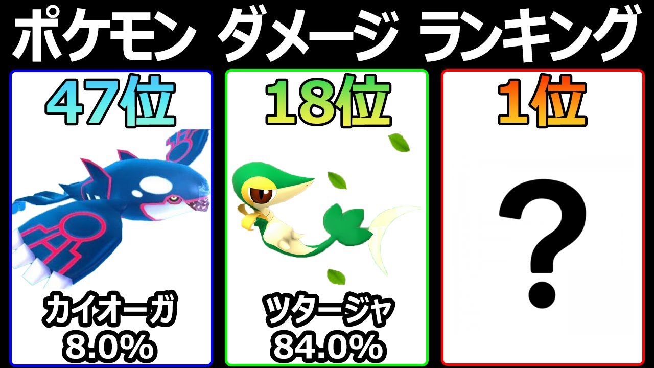 【スマブラSP】『全ポケモン ダメージ%』ランキング【任天堂Switch:大乱闘スマッシュブラザーズSPECIAL】