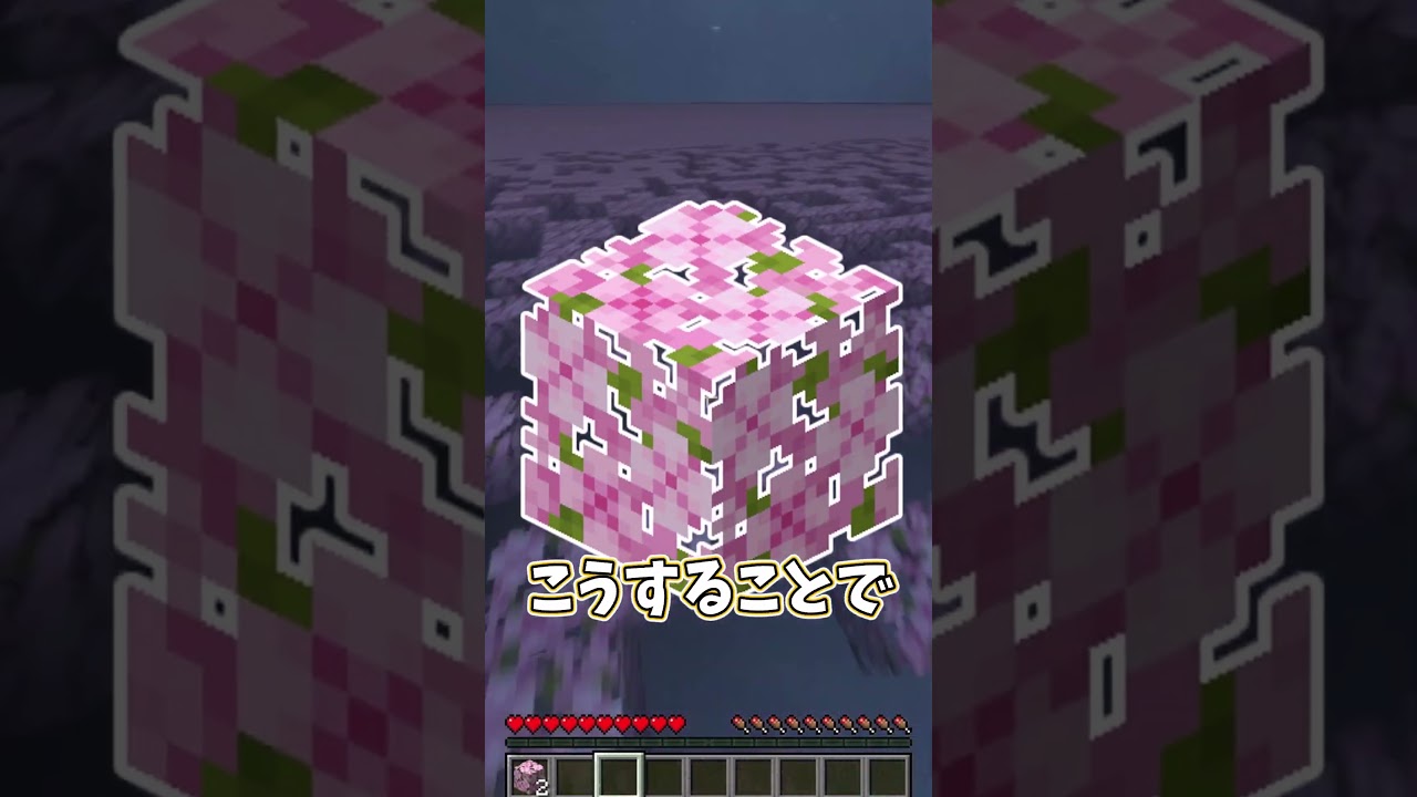 【霊夢vs魔理沙】桜しかない世界でのプレイの違い【ゆっくり実況/ゆっくり茶番】【マインクラフト/マイクラ】#shorts
