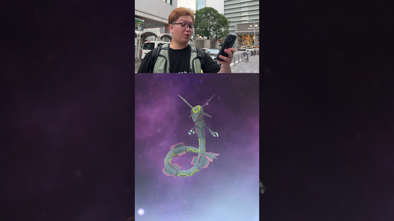 【演出が違う⁉︎】メガレックウザのメガシンカ演出がカッコ良すぎる…。 #ポケモンGO #shorts #gofest2023