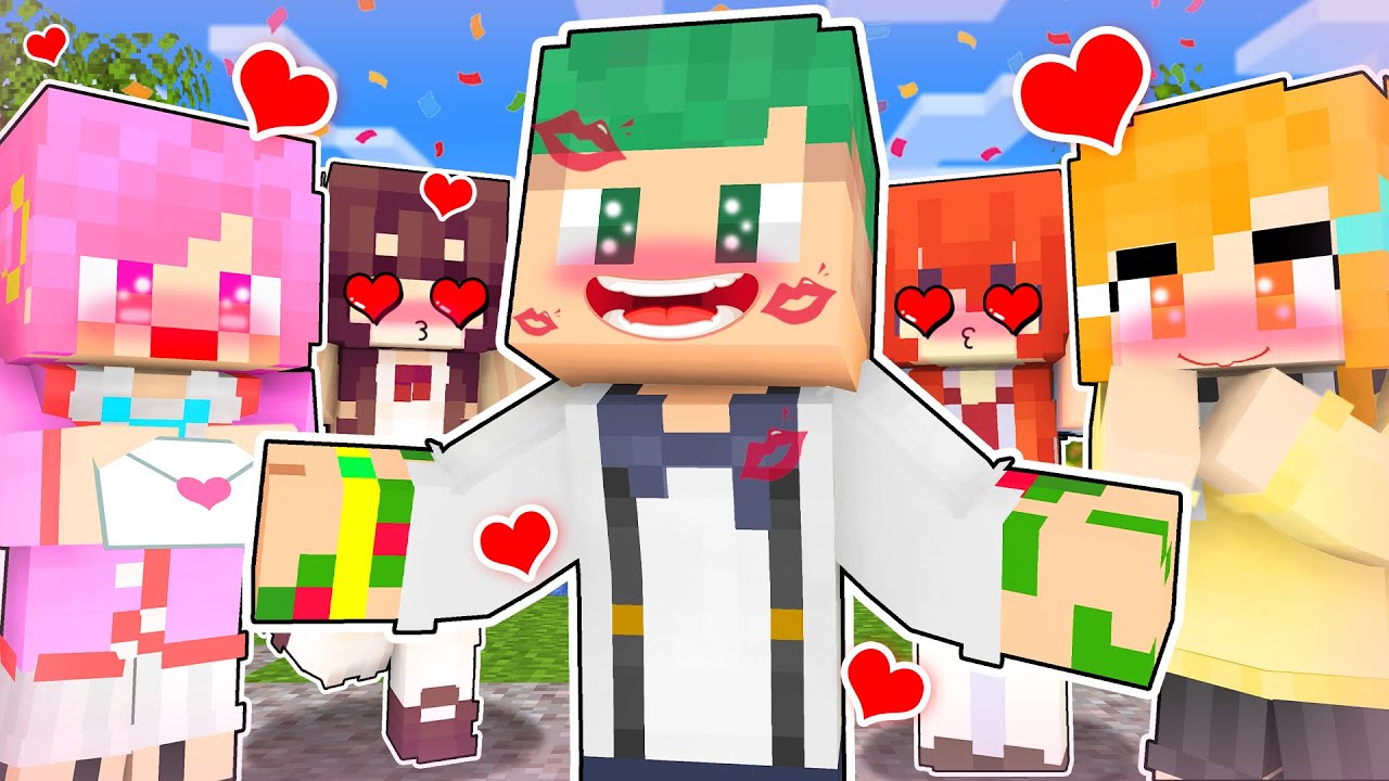 ついに彼女ができた！モテモテになる惚れ薬を飲んで大好きな女の子に告白されまくる！？😍💓【まいくら・マインクラフト】よろずや