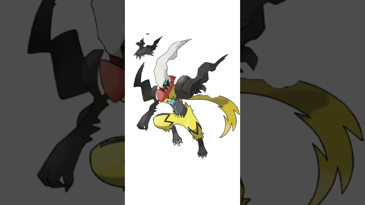 ダークライにゼラオラの体をつけた合成ポケモン　#ポケモンフュージョン #pokemon #改造ポケモン  #伝説のポケモン #ダークライ