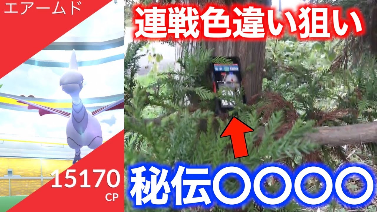 鋼鳥撃破計画！エアームド連戦で色違いを狙うため外界へと鋼の翼で飛び立つ秋田人【ポケモンGO】