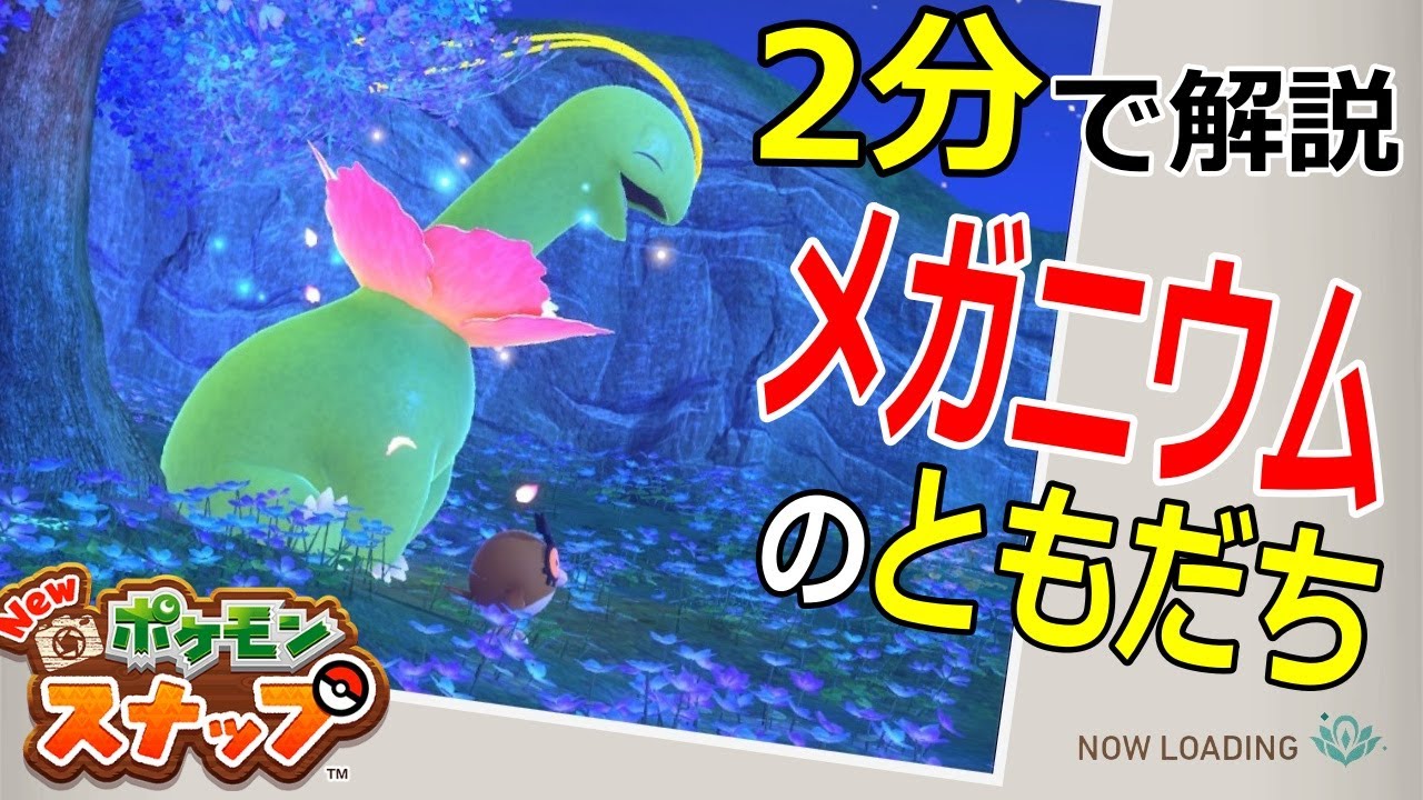 Newポケモンスナップ　リクエスト　『メガニウムのともだち』　2分で解説