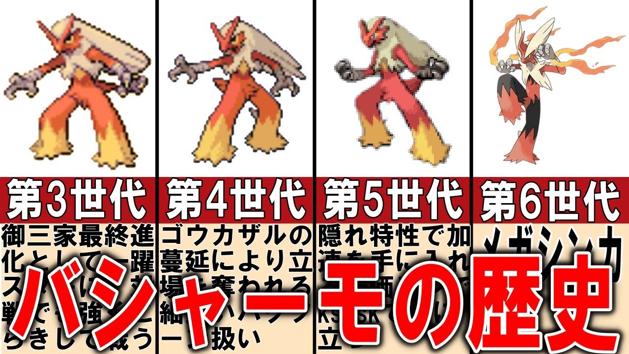 走る調理済み、バシャーモの歴史【ゆっくり解説】