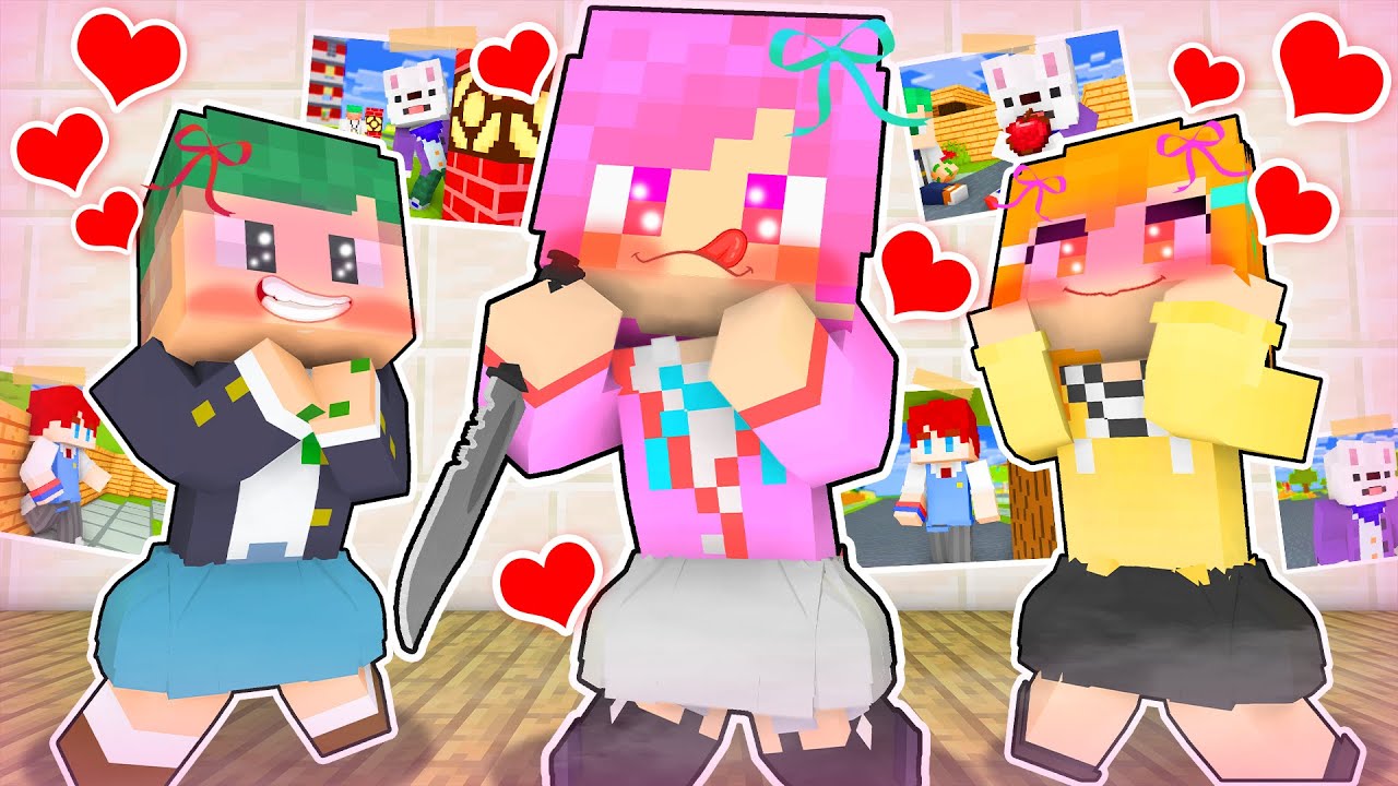 トモダチの女の子がメンヘラとヤンデレになって付き合うマインクラフト！🔪💖【まいくら・Minecraft】よろずや