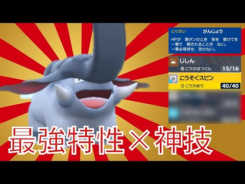 ドンファンの最強格特性がんじょうを最大限生かした戦術が強い。【ポケモンSV】