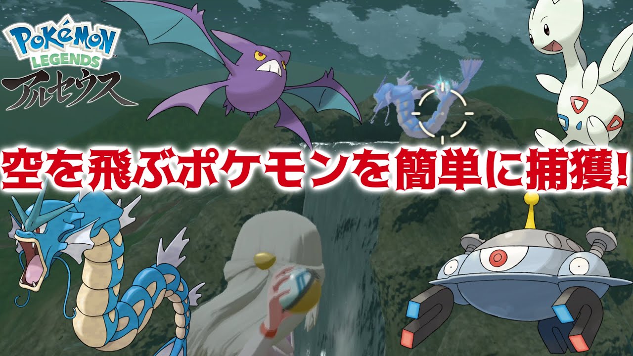 見つけたら絶対に捕まえたい！空を飛んでるポケモン達を簡単に捕獲する方法【Pokémon LEGENDS アルセウス】
