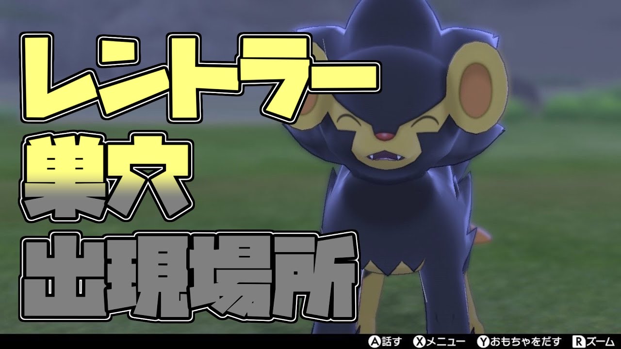 【鎧の孤島】レントラー出現場所のレイド巣穴はここです！【ポケモン剣盾】