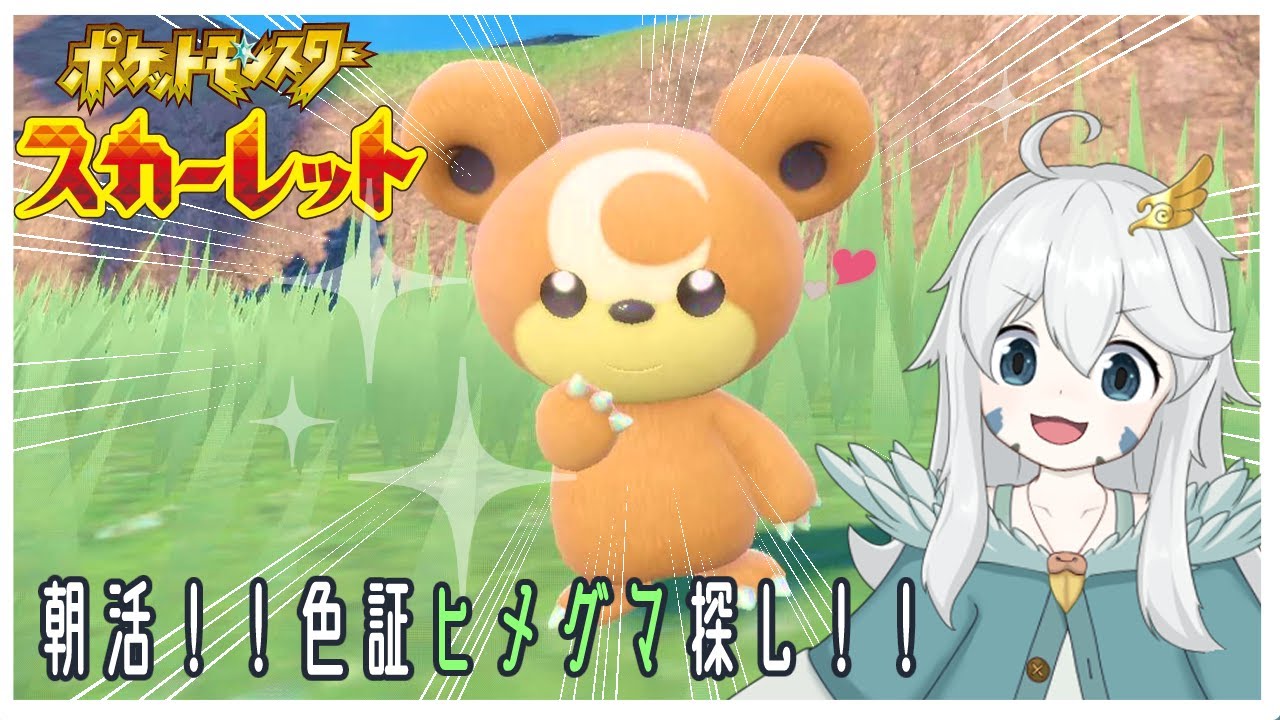 【ポケモンSV】朝活！色証ヒメグマ探し配信！！【初見歓迎・参加可能】
