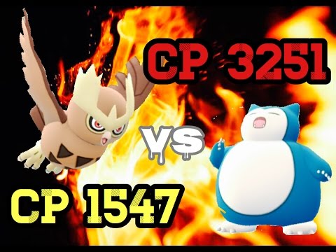 【ポケモンGO】ヨルノズクの本気 3200超えカビゴンから名声1000を取る