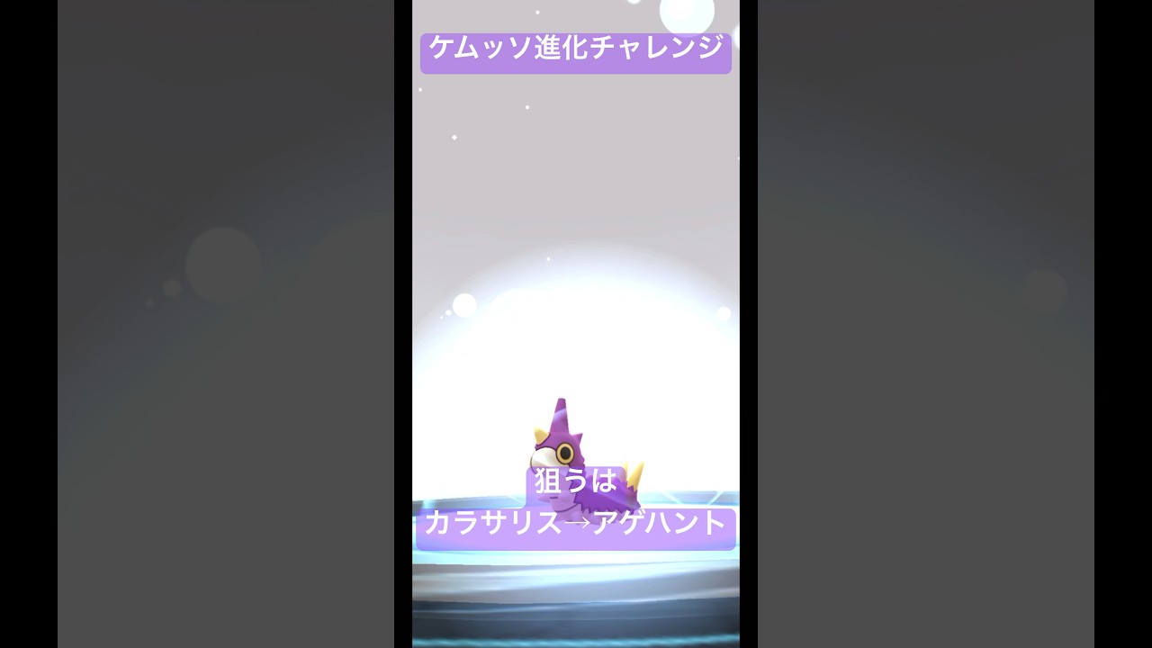 【ポケモンGO】ケムッソ進化チャレンジ！狙うはカラサリス→アゲハント！#pokemongo #pokemon #ポケモンgo #色違いポケモン #shorts
