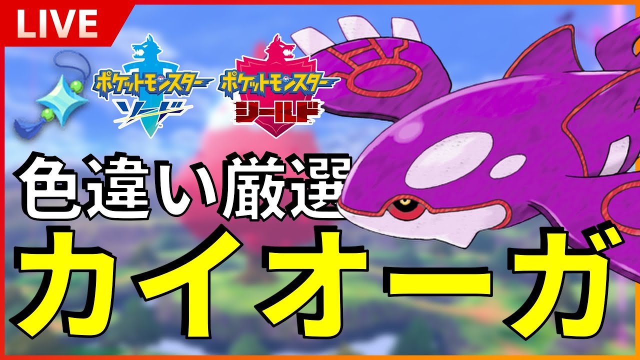 【初見様大歓迎】 ダイマックスアドベンチャーで色違いカイオーガ厳選！ 光るお守りあり！SP！ その１０ 【ポケモン ソード / シールド】