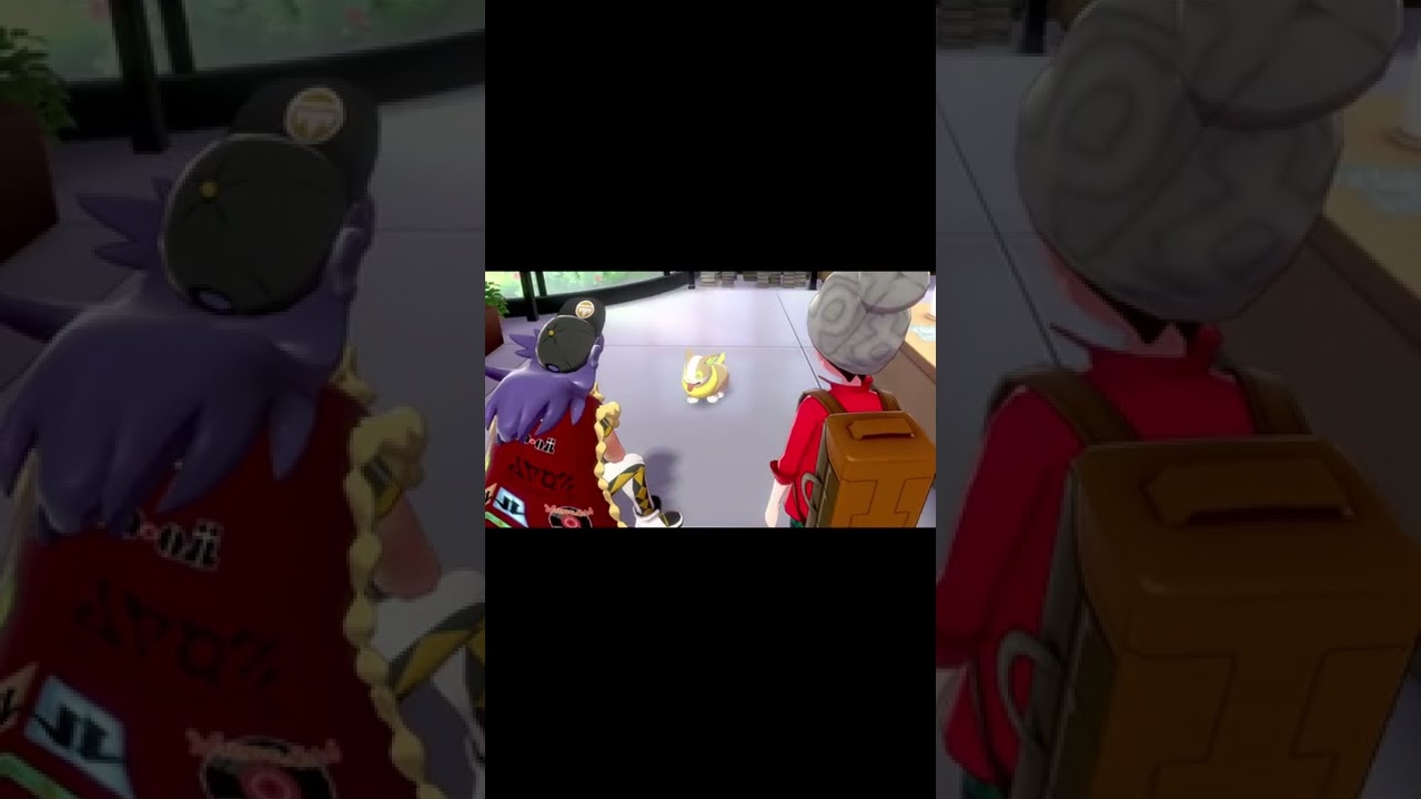 足の臭いを嗅ぐワンパチ（クサい）【ポケットモンスター ソード・シールド、ポケモン剣盾】 切り抜き #shorts