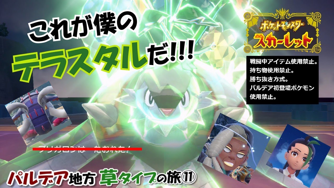 【ポケモンSV】テラスタルまでしたのに活躍できない草タイプの旅⑪【ゆっくり実況】