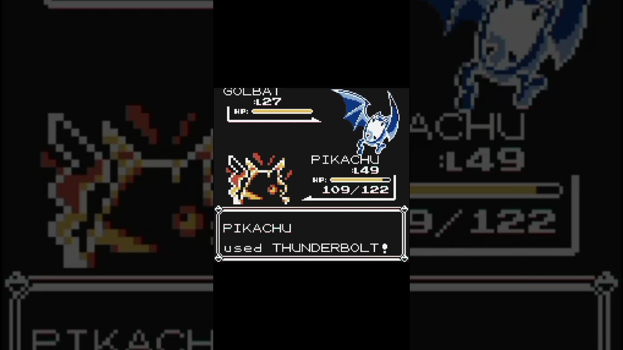 PIKACHU VS GOLBAT #shorts #pokemon