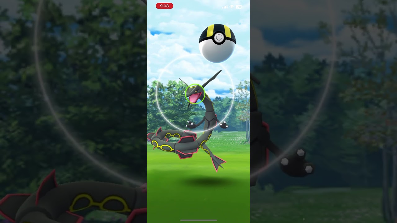 野生の色違いレックウザ？#ポケモンgo#色違い#レックウザ#ゾロア
