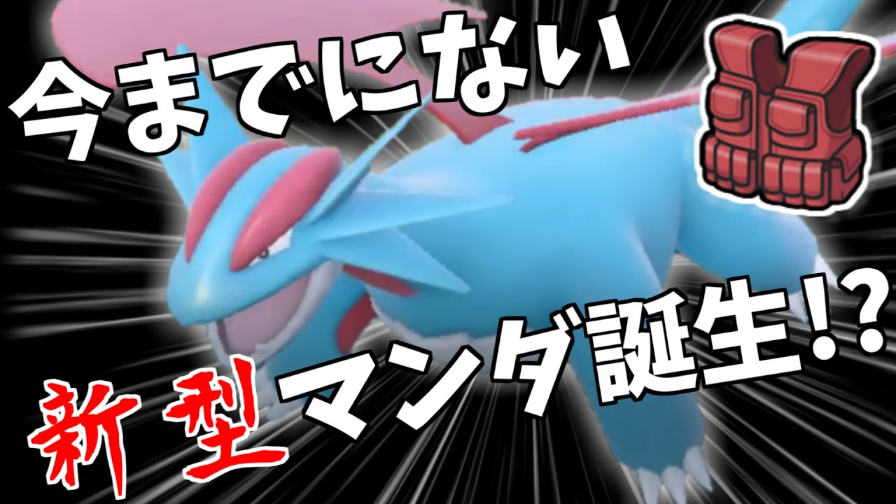 威嚇＆チョッキで物理にも特殊にも強い！？　新型の「ボーマンダ」を紹介します【ポケモンSV】