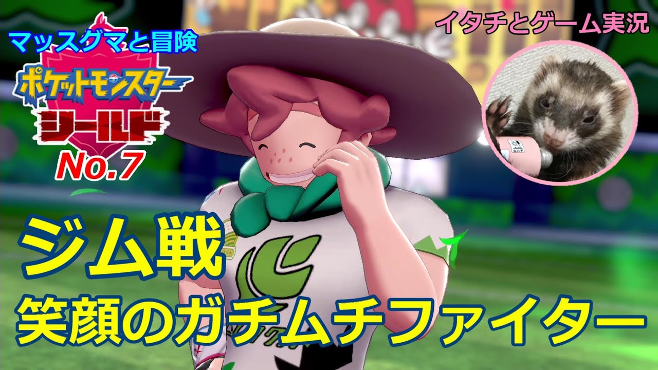 【ポケモン盾】マッスグマと冒険No.7【牧羊犬と初めてのジム戦】