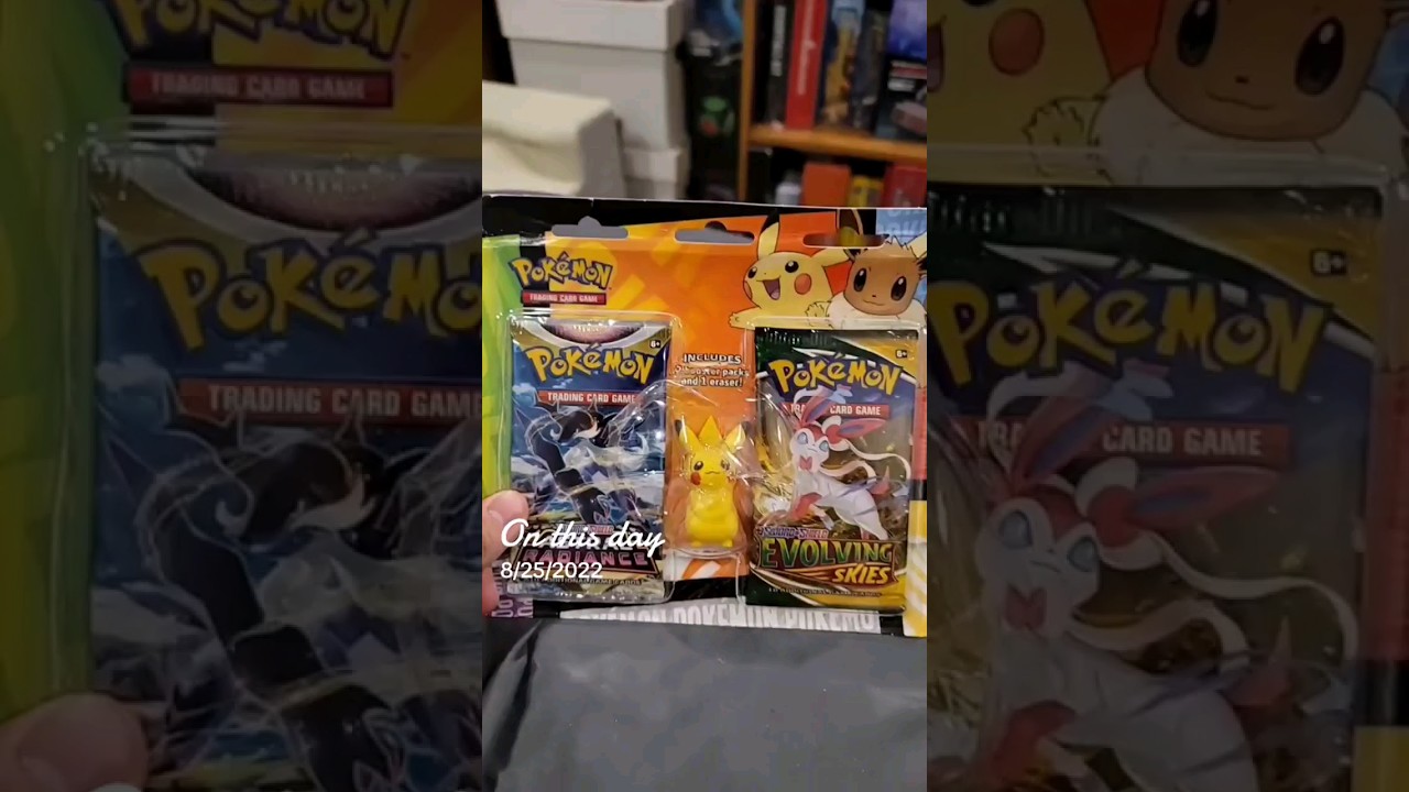Opening A Pikachu Eraser Pokemon TCG Blister! 😊😊🥳 #pokemon #pokemontcg #pokemongo #nintendo #pikachu