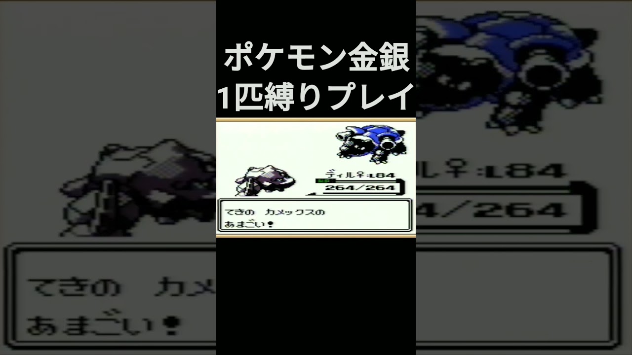 【ポケモン金銀】ポケモン金銀1匹縛りプレイ!!ハガネールver【縛りプレイ】#ポケモン金銀 #縛りプレイ #ハガネール #ゲーム実況
